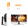AOC CU34G4CA | 34 " | Fast VA | WQHD | 21:9 | 180 Hz | 1 ms | 3440 x 1440 pixels | 450 cd/m² | HDMI ports quantity 2 | Black
