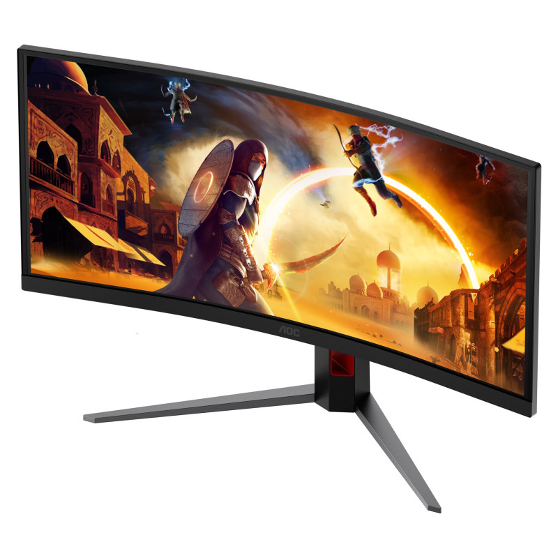 AOC CU34G4CA | 34 " | Fast VA | WQHD | 21:9 | 180 Hz | 1 ms | 3440 x 1440 pixels | 450 cd/m² | HDMI ports quantity 2 | Black