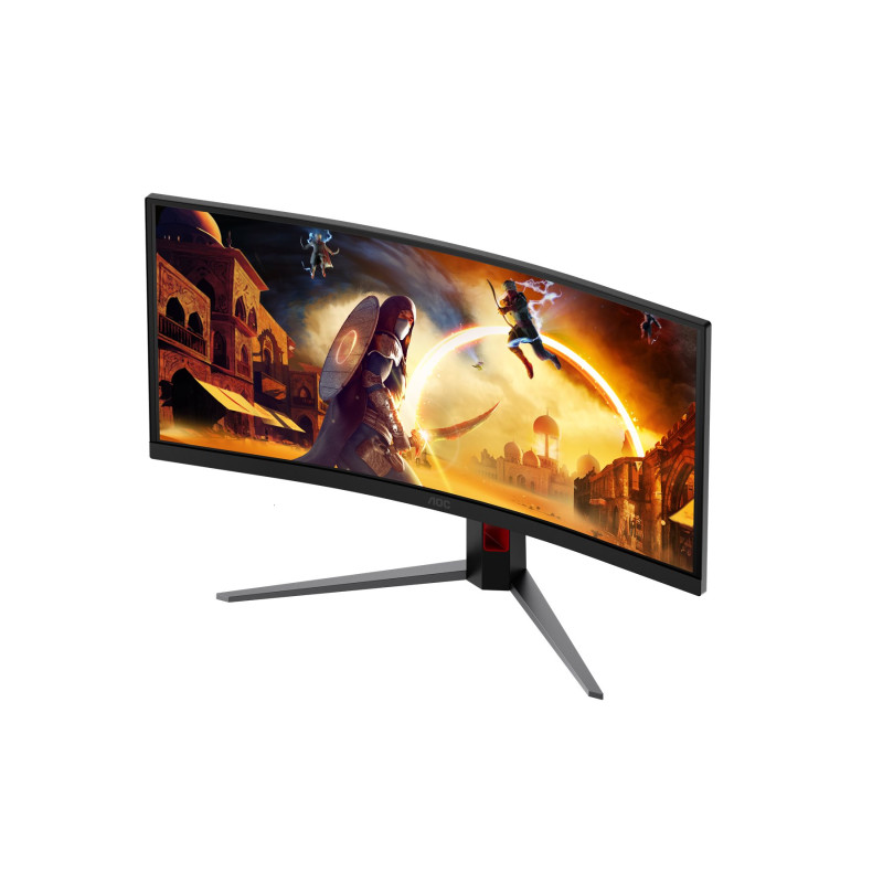 AOC CU34G4CA | 34 " | Fast VA | WQHD | 21:9 | 180 Hz | 1 ms | 3440 x 1440 pixels | 450 cd/m² | HDMI ports quantity 2 | Black