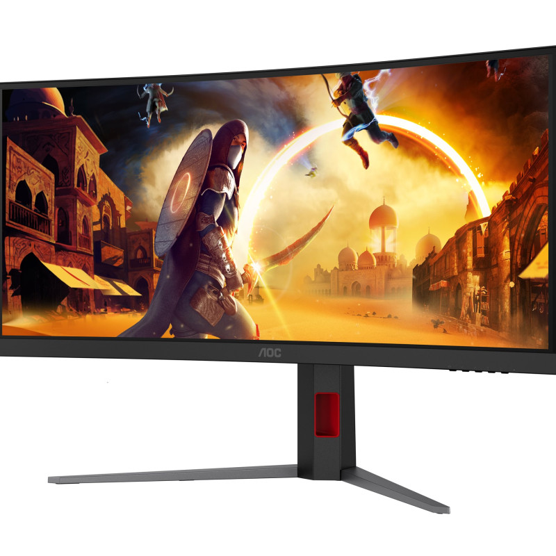 AOC CU34G4CA | 34 " | Fast VA | WQHD | 21:9 | 180 Hz | 1 ms | 3440 x 1440 pixels | 450 cd/m² | HDMI ports quantity 2 | Black