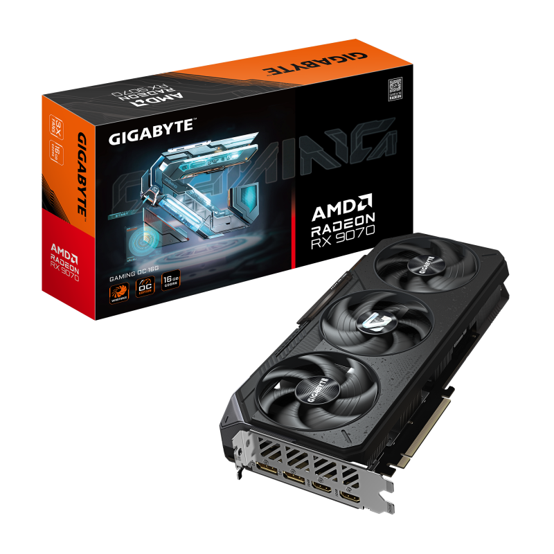 Gigabyte Radeon RX 9070 GAMING OC 16G | AMD | 16 GB | Radeon RX 9070 | HDMI porti 2 | PCI-E 5.0