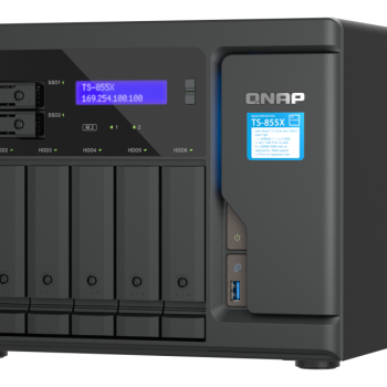 QNAP | 8 slotu darbvirsmas NAS | TS-855X-8G | Intel Atom | C5125 8 kodoli | Procesora frekvence 2.8 GHz | 8 GB