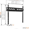 Vogels | Wall mount | MA3000-A | Fixed | 32-55 " | Maximum weight (capacity) 60 kg | Black