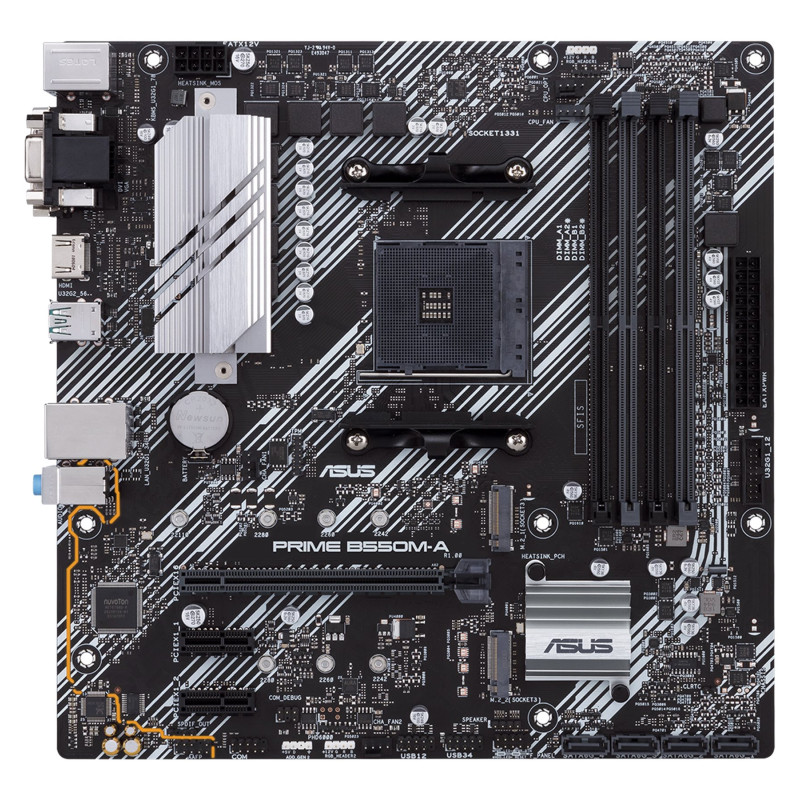 Asus | PRIME B550M-A | Procesoru saime AMD | Procesora ligzda AM4 | DDR4 | Atmiņas sloti 4 | Atbalstītie cietā diska interfeisi M.2, SATA | SATA savienotāju skaits 4 | Čipsets AMD B | Micro ATX