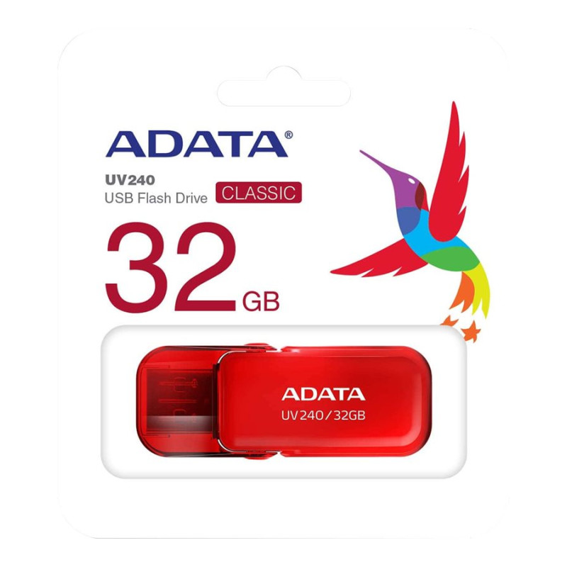 ADATA | UV240 | 32 GB | USB 2.0 | Sarkans