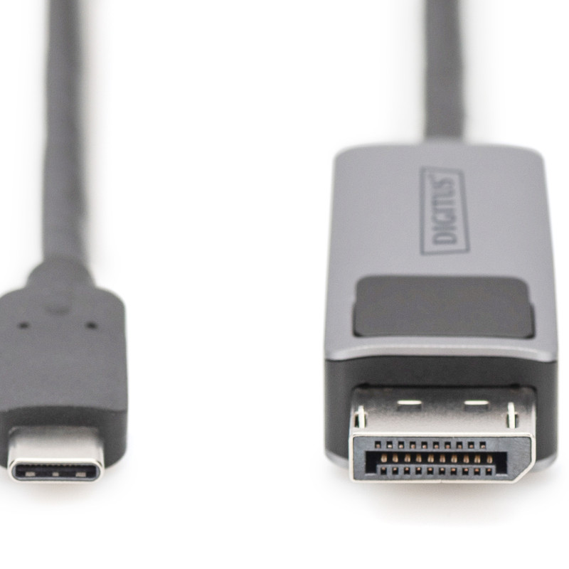 Digitus | Divvirzienu adaptera kabelis | DB-300334-020-S | USB-C uz DP USB-C | Display Port