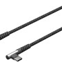 Goobay | 64659 USB-C to USB-C Textile Cable with Metal Plugs, 1 m | USB-C to USB-C