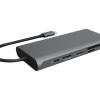 Raidsonic | 12-in-1 USB Type-C dokstacija ar PD 100W | BOX IB-DK4050-CPD | Dokstacija | Ethernet LAN (RJ-45) porti 1 | USB 3.0 (3.1 Gen 1) Type-C ports 1 | USB 3.0 (3.1 Gen 1) porti 2 | HDMI porti 2 | Ethernet LAN