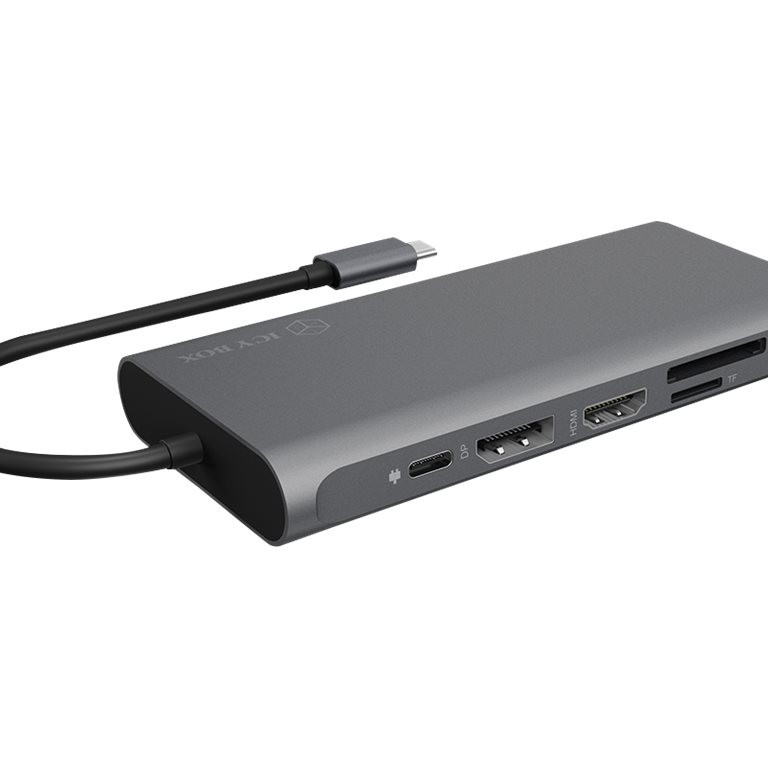 Raidsonic | 12-in-1 USB Type-C dokstacija ar PD 100W | BOX IB-DK4050-CPD | Dokstacija | Ethernet LAN (RJ-45) porti 1 | USB 3.0 (3.1 Gen 1) Type-C ports 1 | USB 3.0 (3.1 Gen 1) porti 2 | HDMI porti 2 | Ethernet LAN