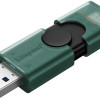 Kingston USB Flash Drive | DataTraveler Duo | 256 GB | USB Type-A and USB Type-C | Black/Green