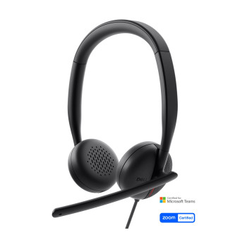 Dell | Austiņas | WH3024 | Iebūvēts mikrofons | USB-C, USB-A | Melna