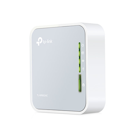 TP-LINK | Maršrutētājs | TL-WR902AC | 802.11ac | 300+433 Mbit/s | 10/100 Mbit/s | Ethernet LAN (RJ-45) porti 1 | Mesh atbalsts Nē | MU-MIMO Nē | Nav mobilo datu | Antenu tips 3xIekšējās | 1x USB 2.0