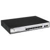 D-LINK DGS-1210-10P, Gigabit Smart III slēdzis ar 8 10/100/1000Base-T PoE portiem un 2 combo 1000Base-T/MiniGBIC (SFP) portiem, 802.3x plūsmas kontrole, portu trunkings, 802.1Q VLAN, 802.1p prioritāšu rindas, portu spoguļošana, Jumbo rāmis, 802.1D STP, ACL, LLDP, kabeļu diagnostika, Voice VLAN, CLI | D-Link | 24 month(s)
