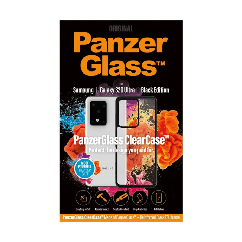 PanzerGlass ClearCase Samsung Galaxy S20+ Ultra, melns | PanzerGlass