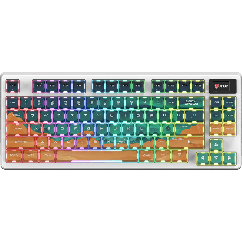 MSI FORGE GK600 TKL WIRELESS MARS | Gaming Keyboard | Wireless | US | Bluetooth | Wireless connection | Mechanical Linear