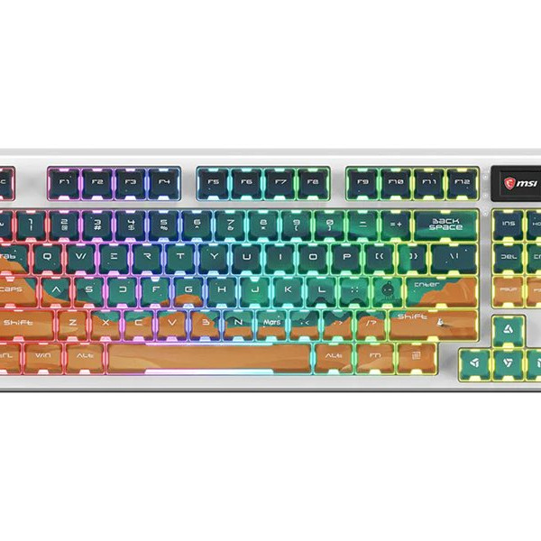 MSI FORGE GK600 TKL WIRELESS MARS | Gaming Keyboard | Wireless | US | Bluetooth | Wireless connection | Mechanical Linear