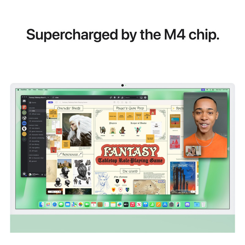 Apple iMac 24” 4.5K Retina, Apple M4 10C CPU, 10C GPU/24GB/512GB SSD/Green/INT | Apple