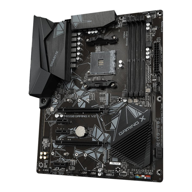 Gigabyte | B550 GAMING X V2 | Procesoru ģimene AMD | Procesora ligzda AM4 | DDR4 DIMM | Atmiņas sloti 4 | Čipsēta AMD B | ATX