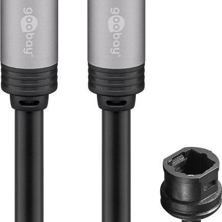 Goobay | Toslink digitālā audio savienojuma kabelis | Toslink spraudnis | Toslink spraudnis