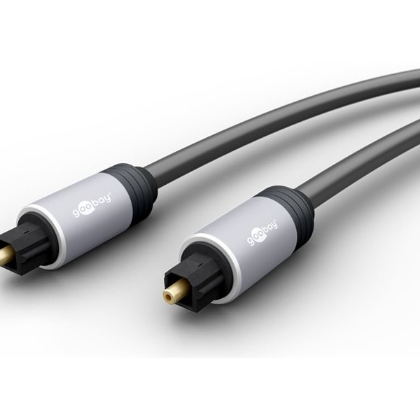 Goobay | Toslink digitālā audio savienojuma kabelis | Toslink spraudnis | Toslink spraudnis