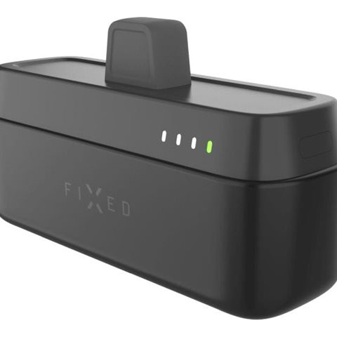 Fixed | Zen 5 Plug-in 20W Powerbank | FIXZEN-5PL-BK | 5000 mAh | USB-C: DC 5V/3A, 9V/2.22A, 12V/1.67A 20W MAKS. | Melns