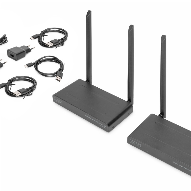 Digitus | Bezvadu HDMI KVM pagarinātāja komplekts, 200 m | DS-55321