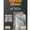 PanzerGlass | Ekrāna aizsargstikls | Apple | iPhone 15 Pro | Stikls | Caurspīdīgs | Viegla uzstādīšana; Pretpirkstu nospiedumiem; Pret dzeltenošanos | Ultra-Wide Fit