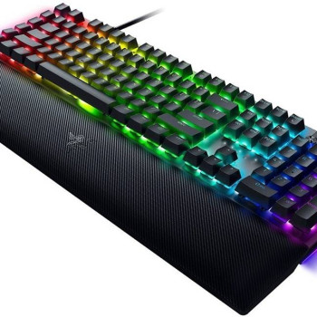 Razer | BlackWidow V4 | Mehāniskā spēļu tastatūra | Ar vadu | RGB LED izgaismojums | US | Yellow slēdži | Melna