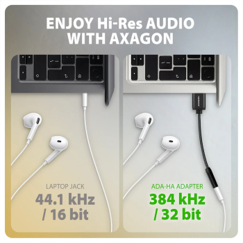 AXAGON ADA-HA USB-A Hi-Res DAC audio adapters