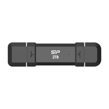 Silicon Power Pārnēsājams ārējais SSD | DS72 | 2000 GB | USB Type-A/USB Type-C 3.2 Gen 2 | Melns