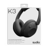 Sudio Austiņas | K3 | Bluetooth | Over-ear | Mikrofons | Ink Black | Trokšņu slāpēšana | Bezvadu
