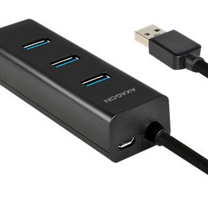 AXAGON četrportu USB 3.0 hubs ar ātru uzlādi un barošanas atbalstu | HUE-S2B