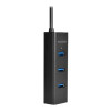 AXAGON četrportu USB 3.0 hubs ar ātru uzlādi un barošanas atbalstu | HUE-S2B
