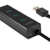 AXAGON četrportu USB 3.0 hubs ar ātru uzlādi un barošanas atbalstu | HUE-S2B