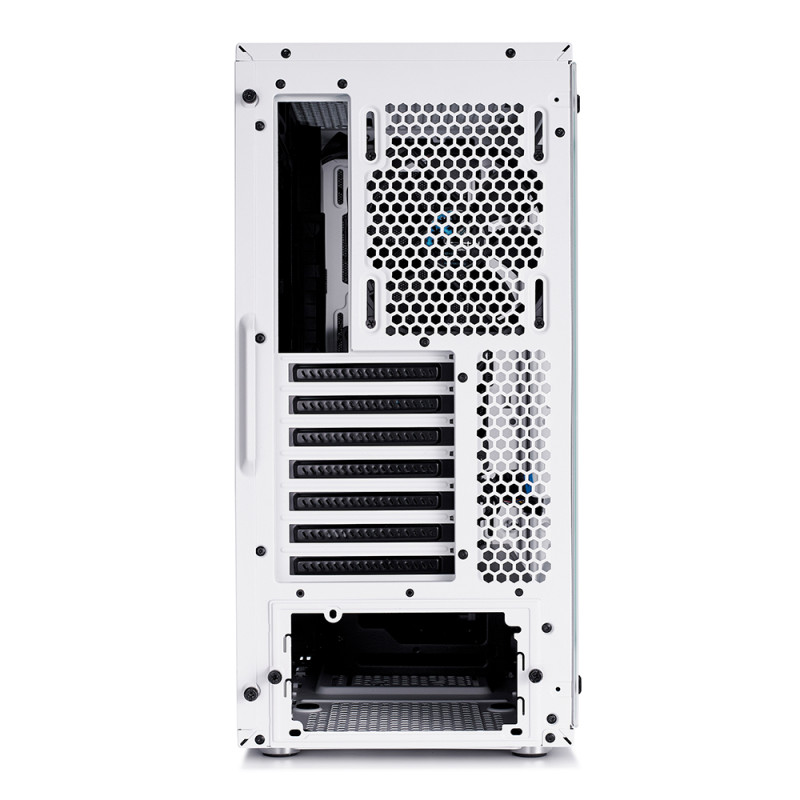 Fractal Design | Meshify C White - TG | FD-CA-MESH-C-WT-TGC | Sānu logs | Balts | ATX | ATX