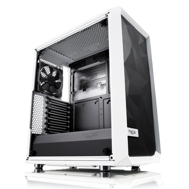 Fractal Design | Meshify C White - TG | FD-CA-MESH-C-WT-TGC | Sānu logs | Balts | ATX | ATX