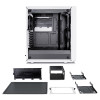 Fractal Design | Meshify C White - TG | FD-CA-MESH-C-WT-TGC | Sānu logs | Balts | ATX | ATX