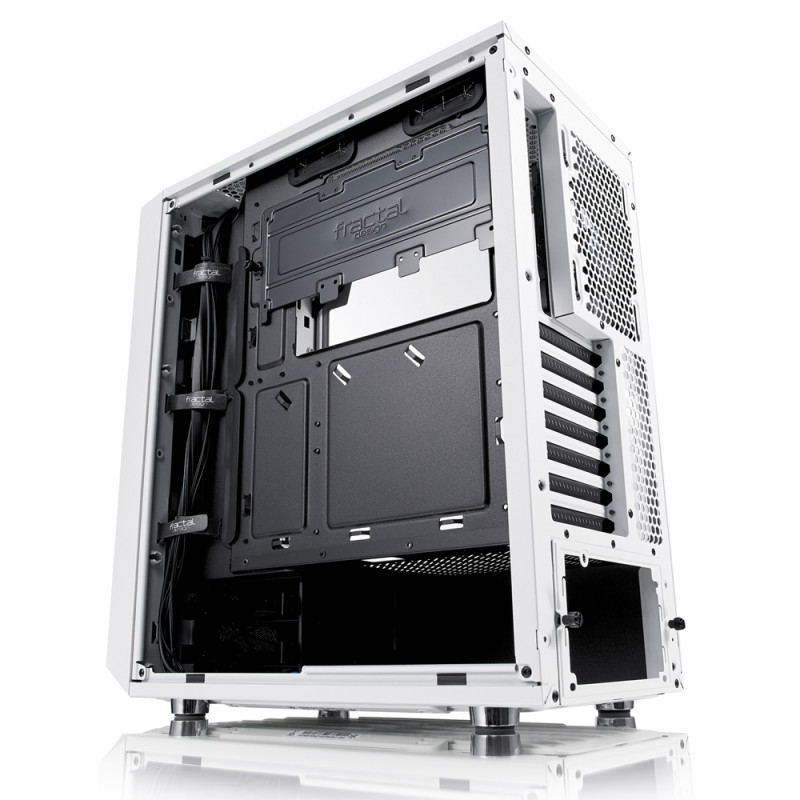 Fractal Design | Meshify C White - TG | FD-CA-MESH-C-WT-TGC | Sānu logs | Balts | ATX | ATX