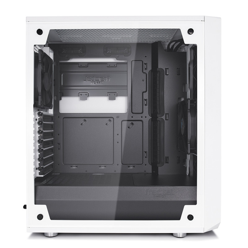 Fractal Design | Meshify C White - TG | FD-CA-MESH-C-WT-TGC | Sānu logs | Balts | ATX | ATX
