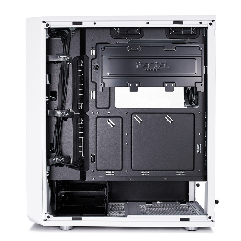 Fractal Design | Meshify C White - TG | FD-CA-MESH-C-WT-TGC | Sānu logs | Balts | ATX | ATX