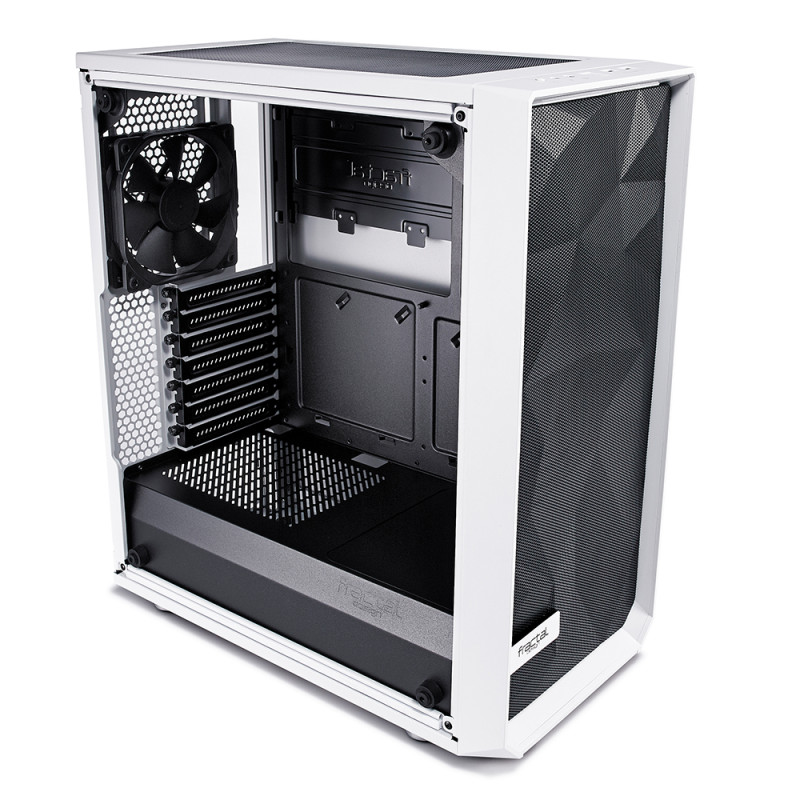Fractal Design | Meshify C White - TG | FD-CA-MESH-C-WT-TGC | Sānu logs | Balts | ATX | ATX