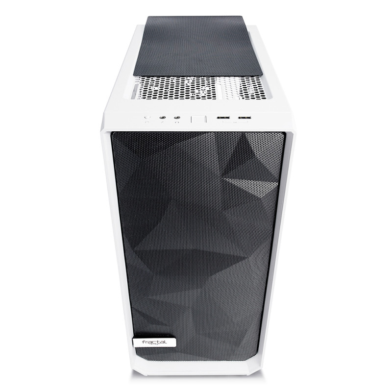 Fractal Design | Meshify C White - TG | FD-CA-MESH-C-WT-TGC | Sānu logs | Balts | ATX | ATX