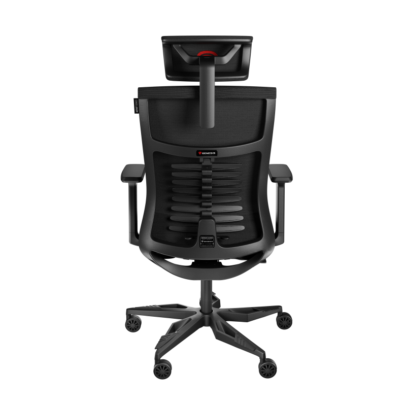 Genesis Ergonomiskā krēsla Astat 700 Bāzes materiāls: alumīnijs; Riteņi: neilons ar CareGlide pārklājumu | Melns
