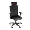 Genesis Ergonomiskā krēsla Astat 700 Bāzes materiāls: alumīnijs; Riteņi: neilons ar CareGlide pārklājumu | Melns