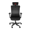 Genesis Ergonomiskā krēsla Astat 700 Bāzes materiāls: alumīnijs; Riteņi: neilons ar CareGlide pārklājumu | Melns
