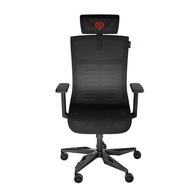 Genesis Ergonomiskā krēsla Astat 700 Bāzes materiāls: alumīnijs; Riteņi: neilons ar CareGlide pārklājumu | Melns