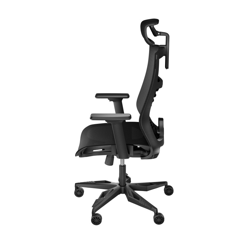Genesis Ergonomiskā krēsla Astat 700 Bāzes materiāls: alumīnijs; Riteņi: neilons ar CareGlide pārklājumu | Melns