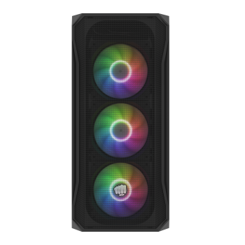 Fury PC korpuss | SHOBO SH4F RGB | Melns | Midi-tornis