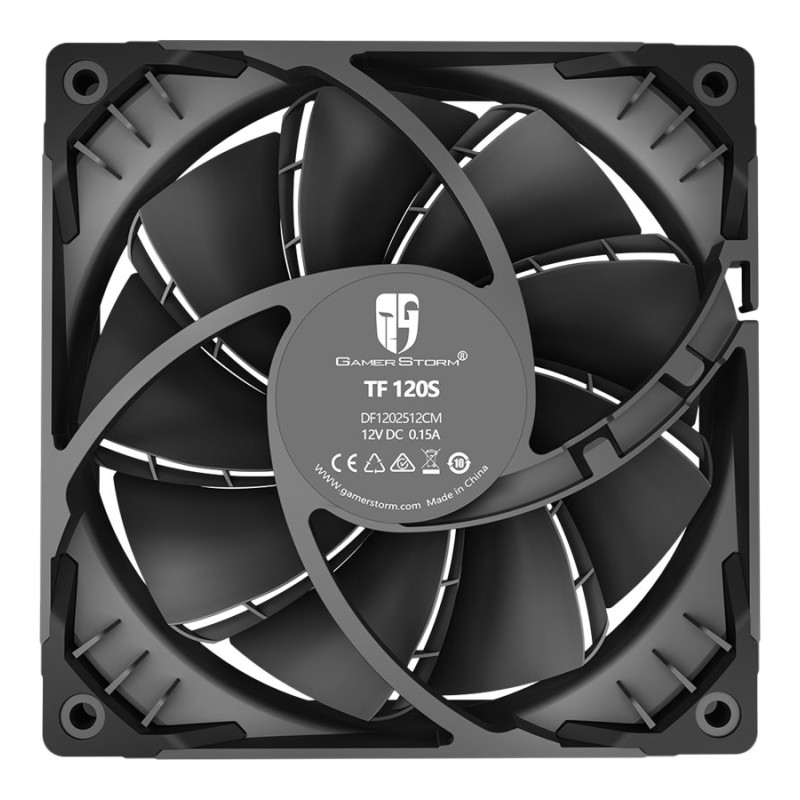 Deepcool | Radiatora ventilators | TF120S BLACK | Melns