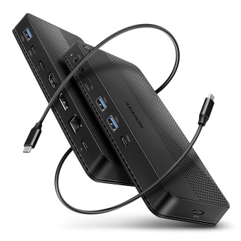 AXAGON USB4 40Gbps DUAL 4K DISPLAY 12in1 dokstacija | HMC-U4